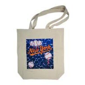 NY Mets Canvas Beach Tote Bag 2024 by Joel Mesler ~ Citi Field SGA 5/25